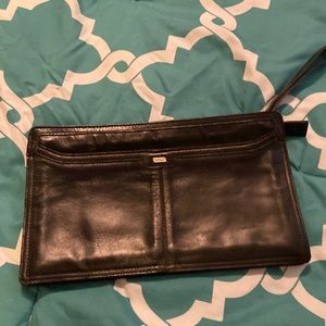 Philippe black leather clutch perfect condition